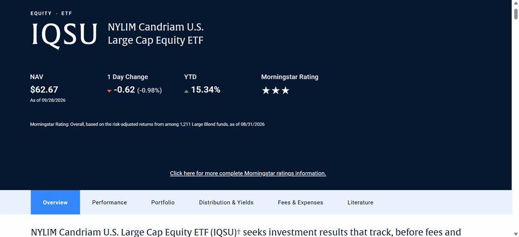 NYLIM Candriam U.S. Large Cap Equity ETF