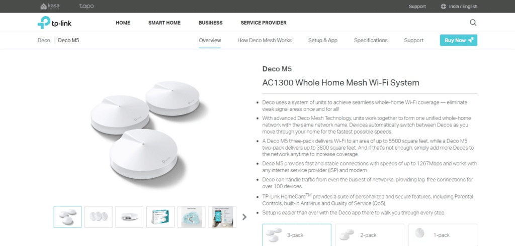 TP-Link Deco M5 (Best Budget Mesh Wi-Fi Systems)