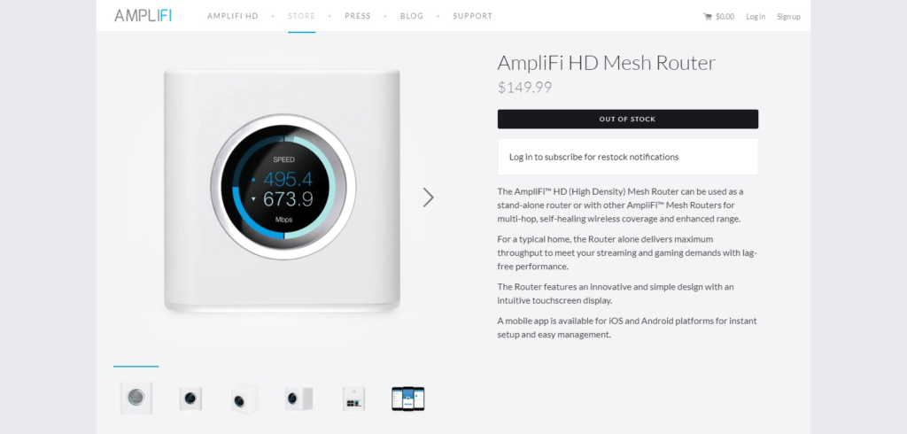 AmpliFi HD Mesh Router (Top Budget Mesh Wi-Fi Systems)