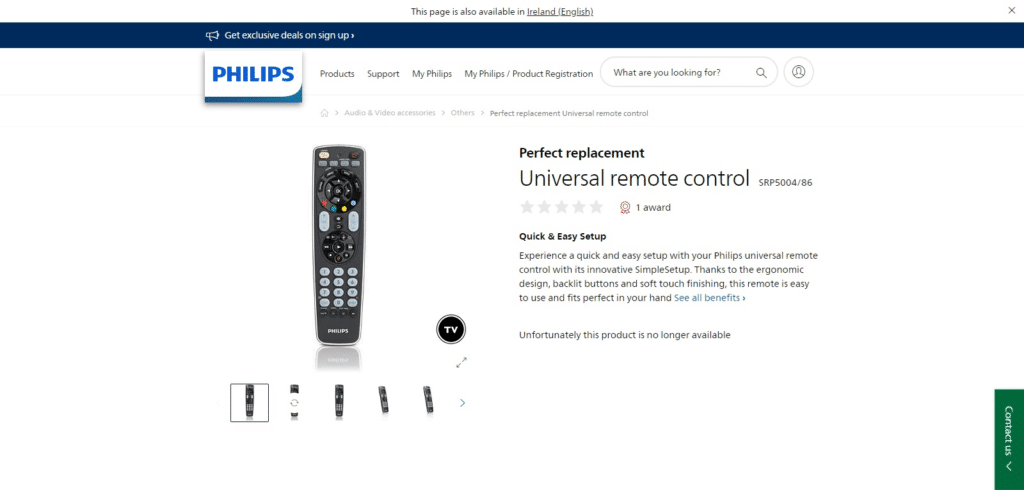 Philips Universal Remote Control (Best Universal Remotes for Easy Multi-Device Control)