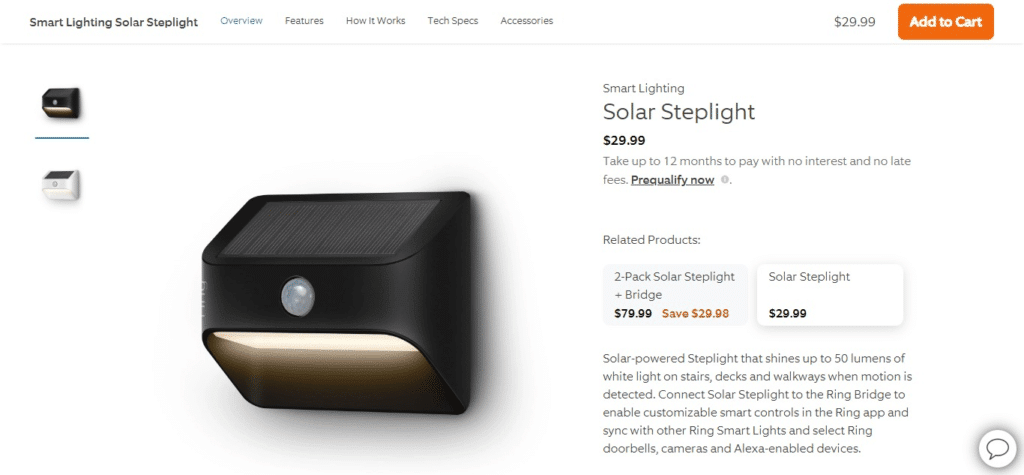 Ring Solar Steplight