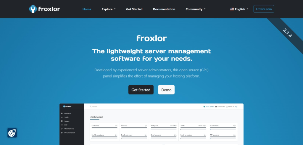 Froxlor (Top Cloud-based Control Panels to Manage Servers and Websites)