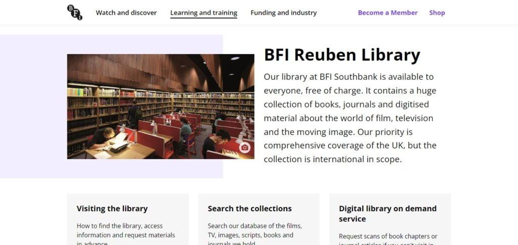The BFI Reuben Library