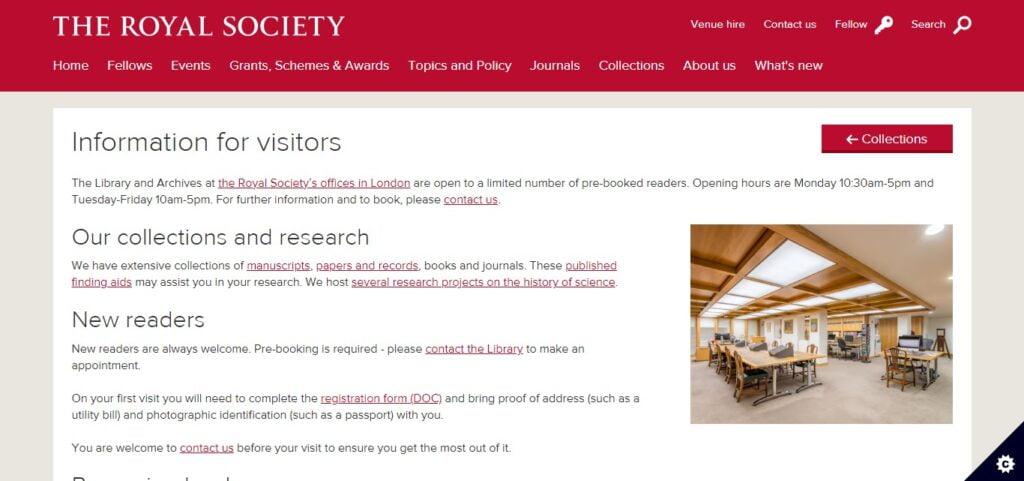 The Royal Society Library