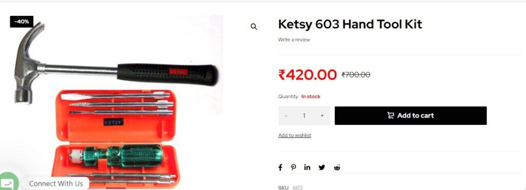 Ketsy 603 Home Tool Kit