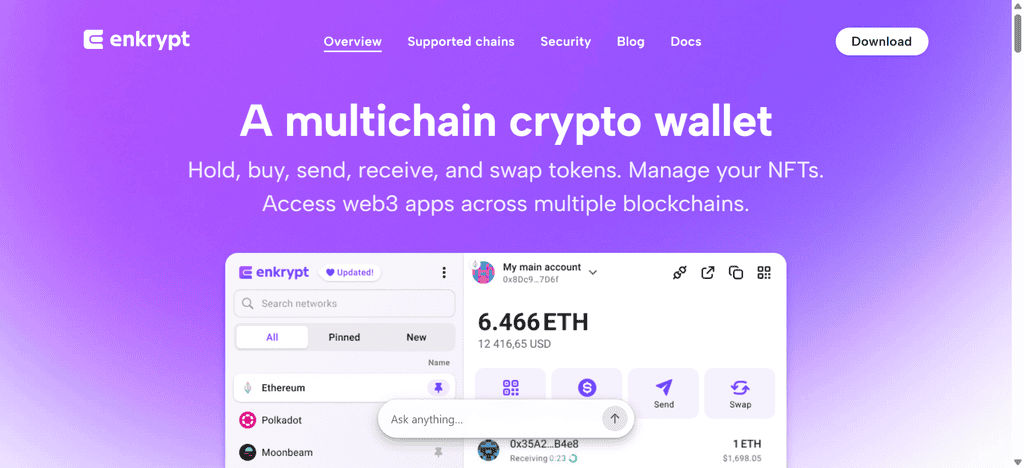 Enkrypt is a multi-chain