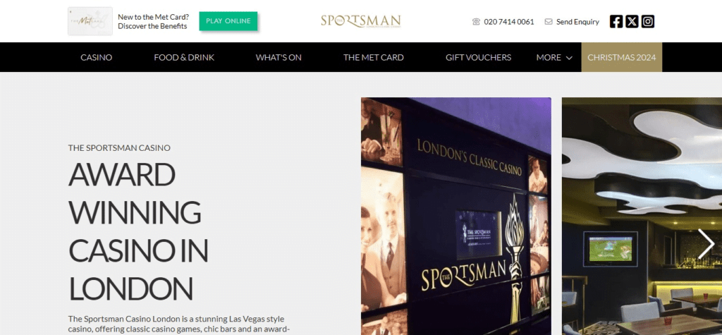 The Sportsman Casino (Best Casino In London)
