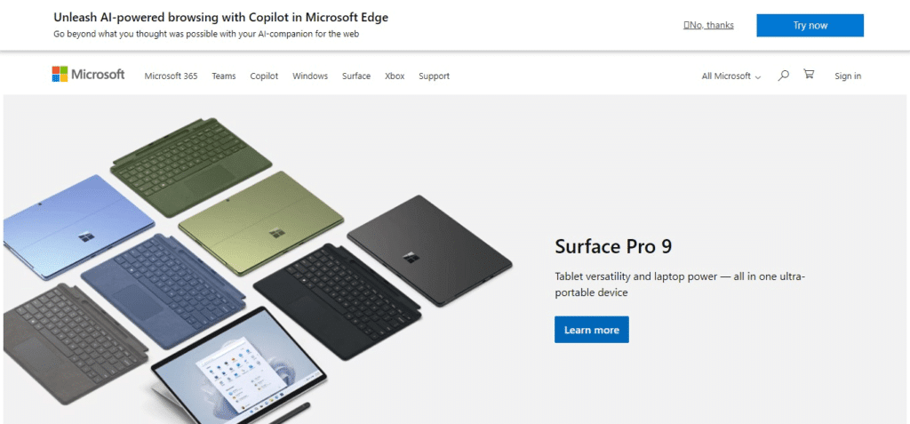 Microsoft  (Top companies to work for in sales)