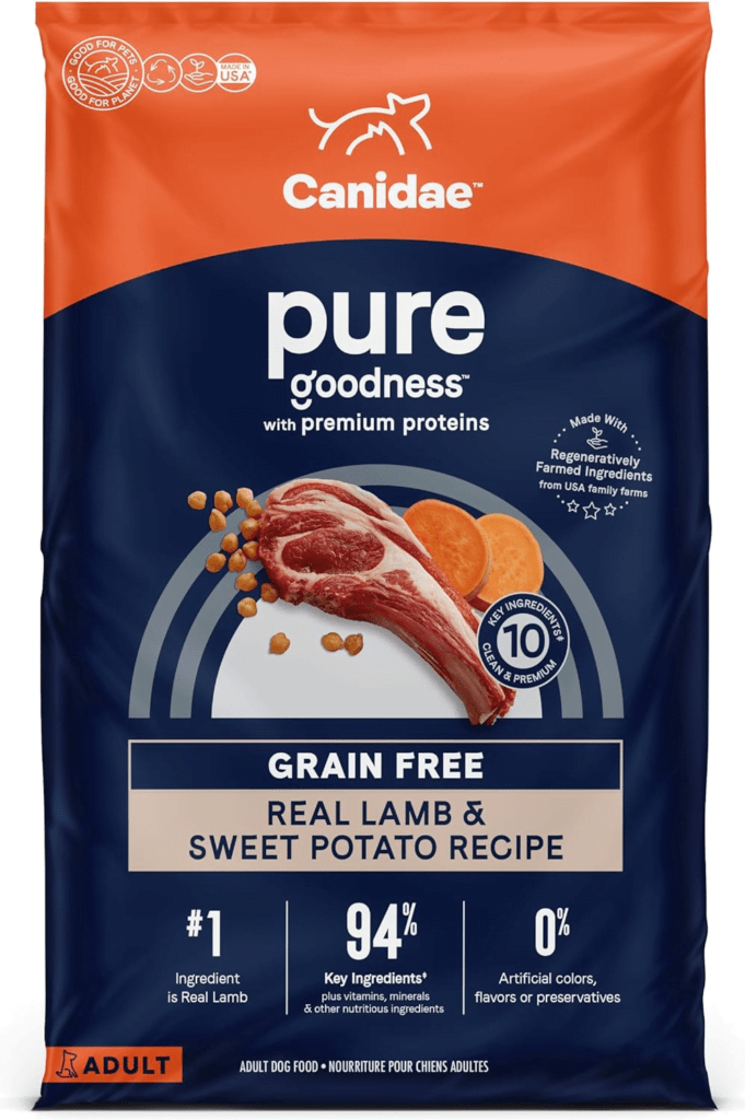 Canidae Grain-Free Pure Dry Dog Food (Best Dog Food For Sensitive Stomach)
