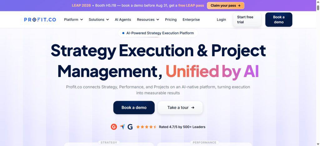 Profit.co uses AI to help organizations implement