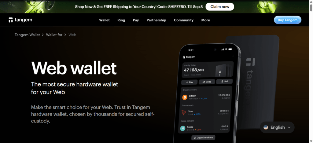 Tangem Wallet combines software and hardware with Android