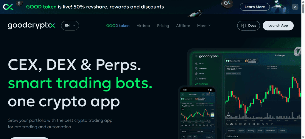 GoodCrypto, now called goodcryptoX