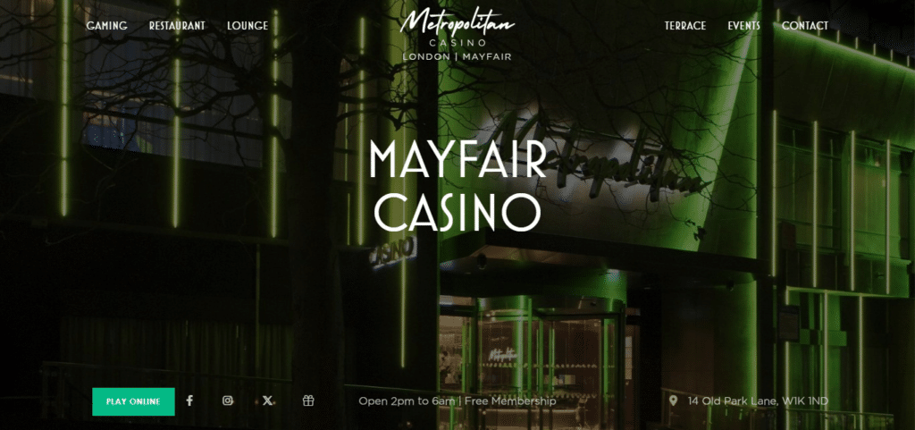 Metropolitan Casino Mayfair