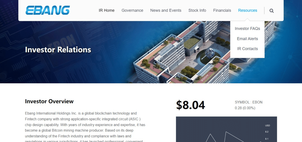 Ebang International Holdings Inc. (EBON)