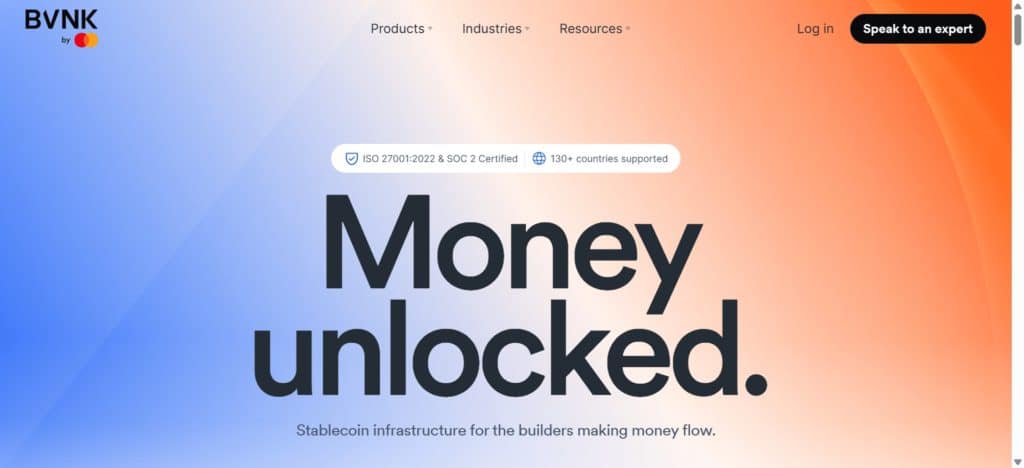 BVNK is a stablecoin payments infrastructure