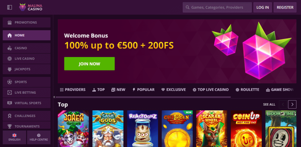 Malina Casino Best Bitcoin Casino Sites Serbia