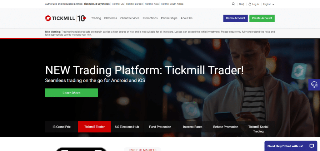 Tickmill Best Forex Money Exchange Websites