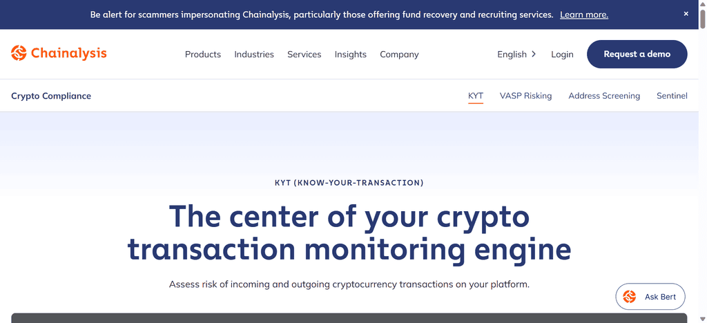 Chainalysis KYT