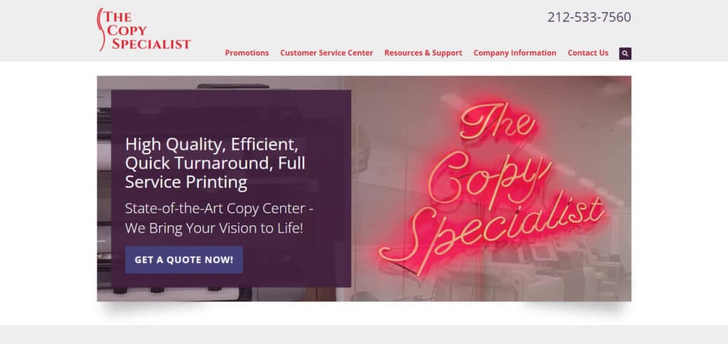 The Copy Specialist Best Commercial Print Agencies NYC