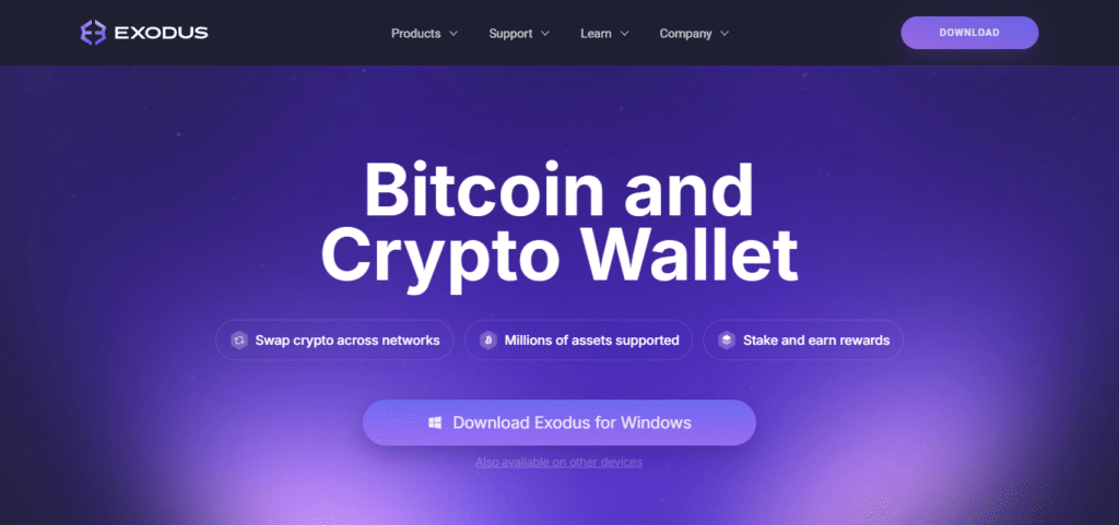 Exodus Wallet Best Crypto Hot Wallets 2025