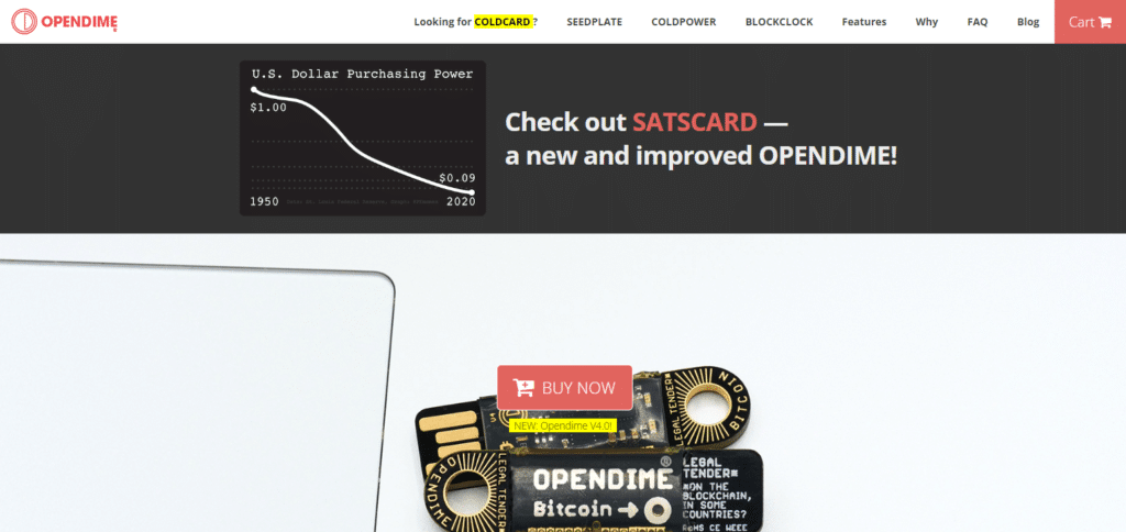 Opendime Best Air Gapped Crypto Wallets