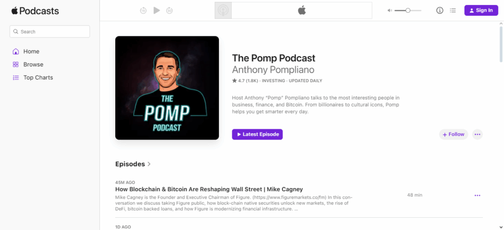 The Pomp Podcast (by Anthony Pompliano)