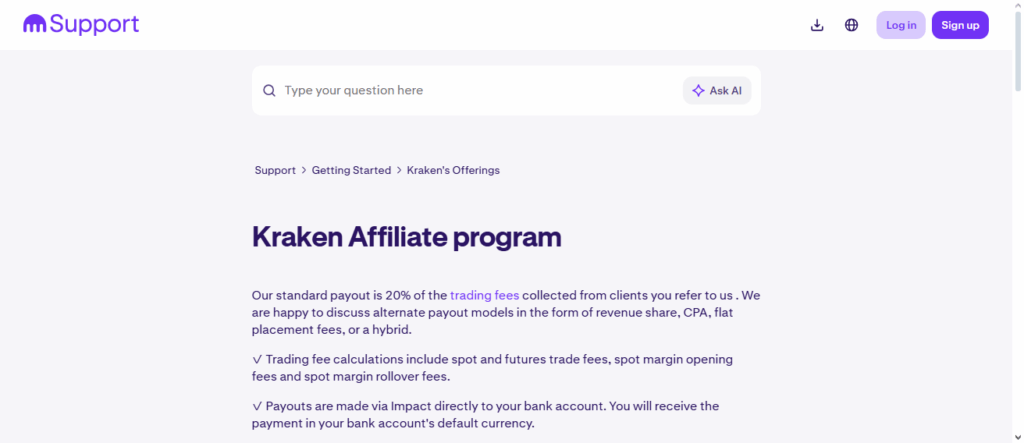 Kraken Affiliate Program