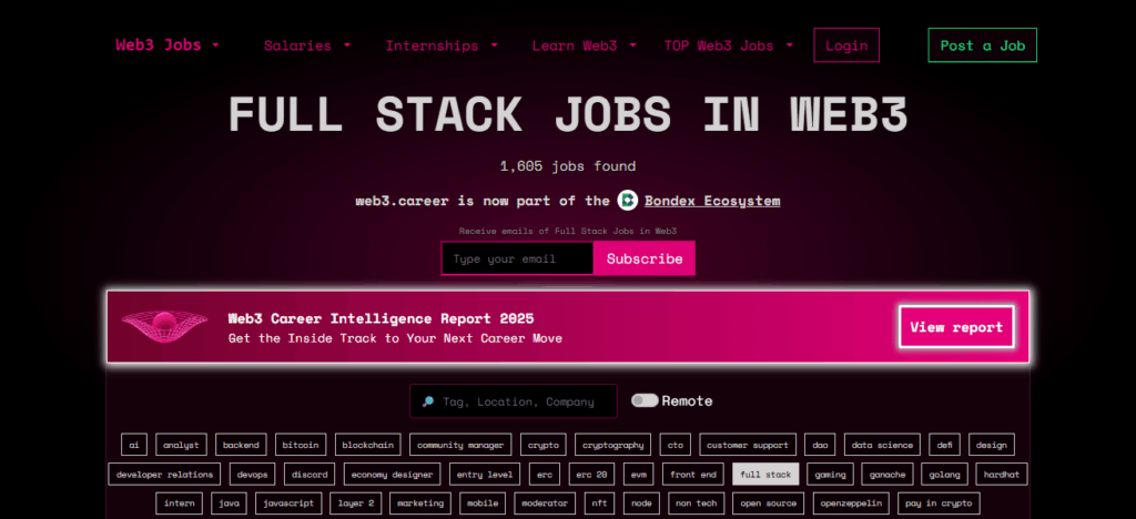 Full Stack Web3 Developer
