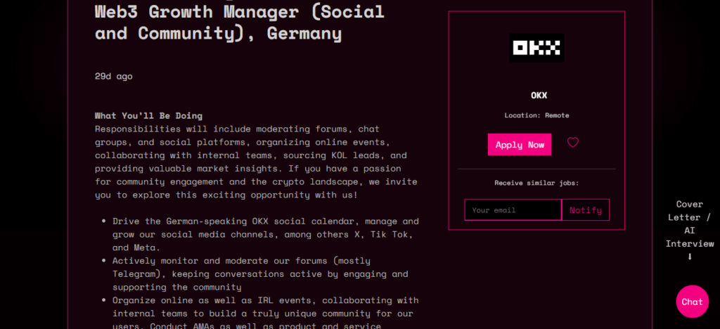 Growth Manager (Social & Community)