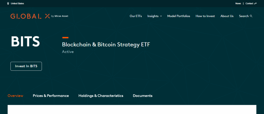 Global X Blockchain & Bitcoin ETF