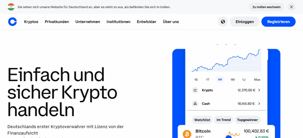 How To Trade Altcoins Legally in Germany (Example: Coinbase Germany)