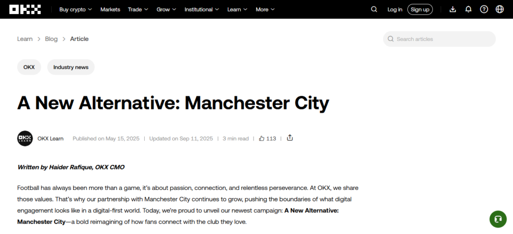 OKX & Manchester City