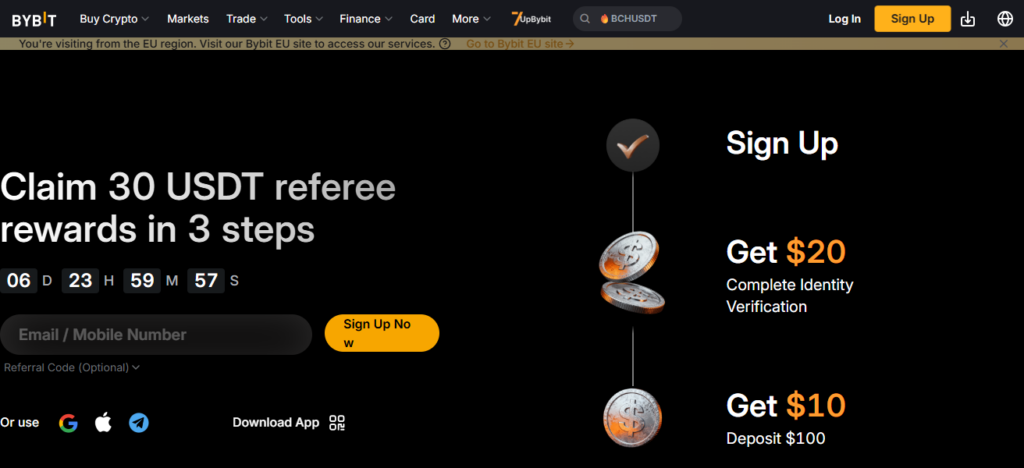 Bybit Signup Bonus