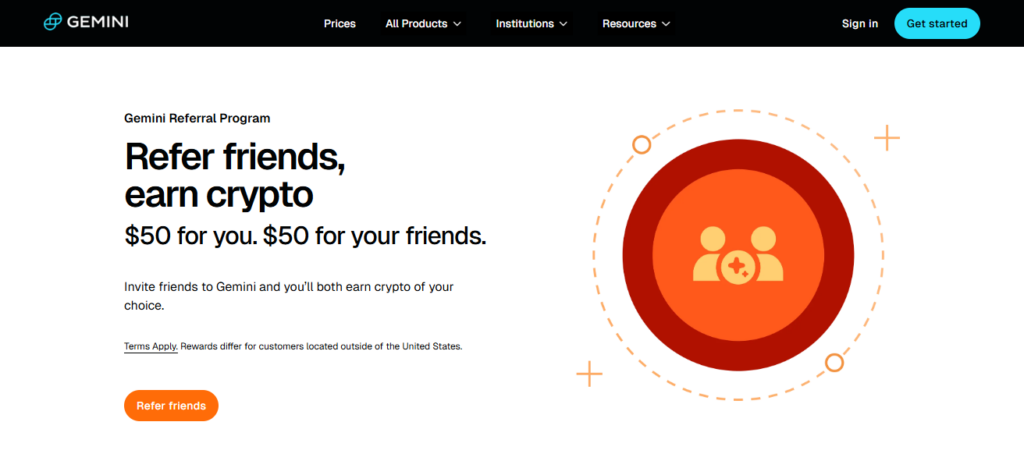 Gemini Earn Promotion