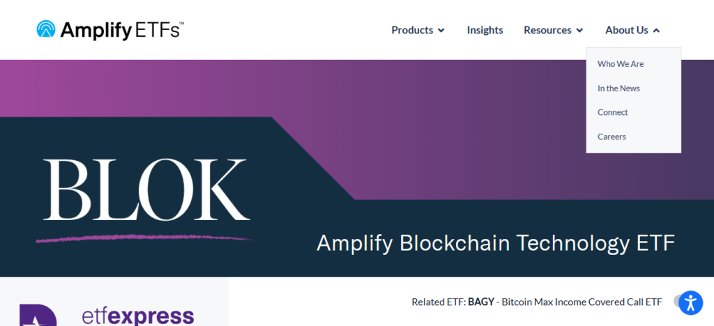 Amplify Transformational Data Sharing ETF (BLOK)