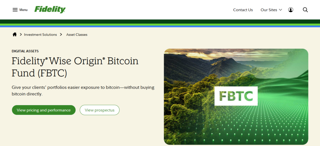 Fidelity Wise Origin Bitcoin Fund (FBTC)