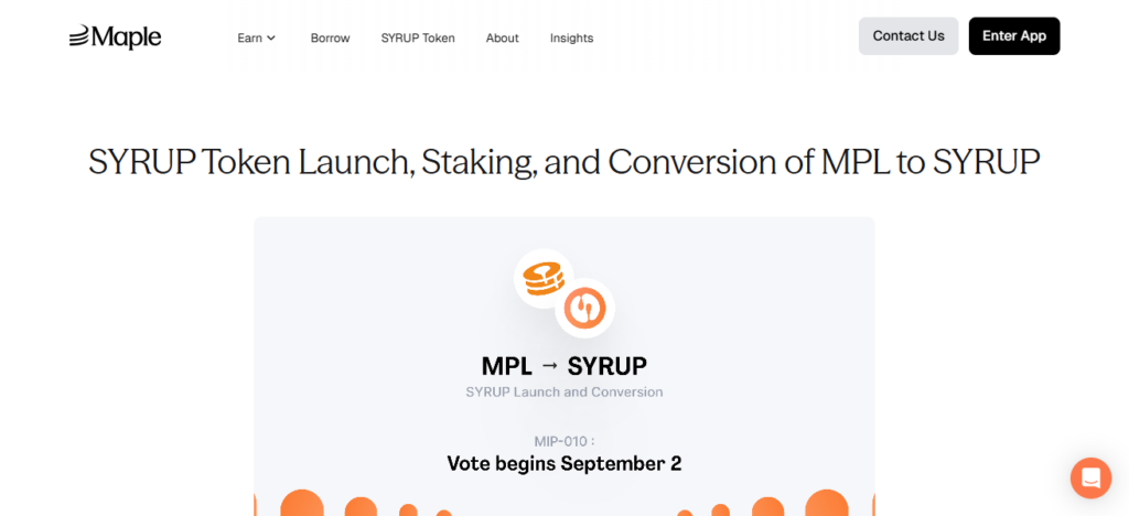 Maple Finance (MPL)