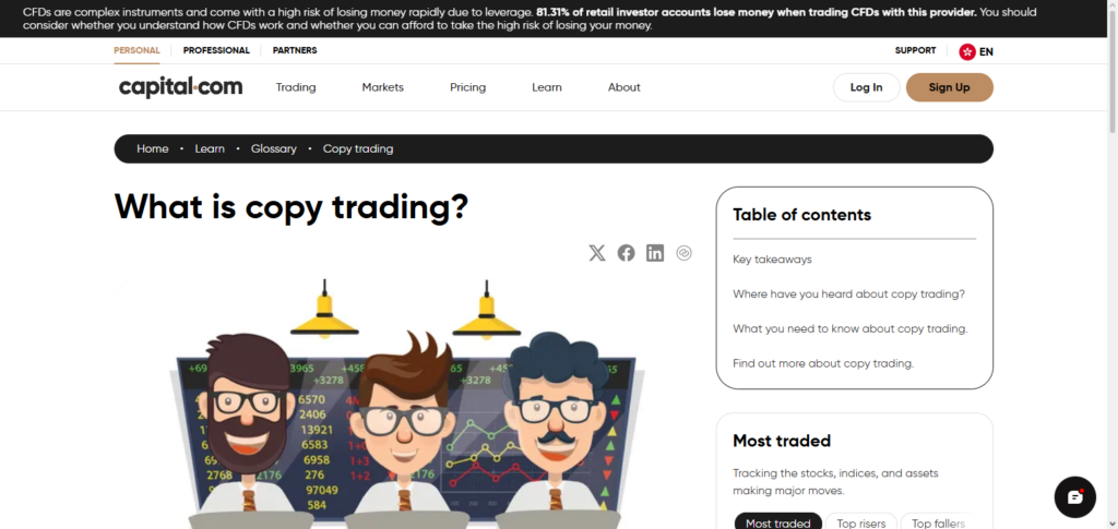 Capital.com Copy Trading AI