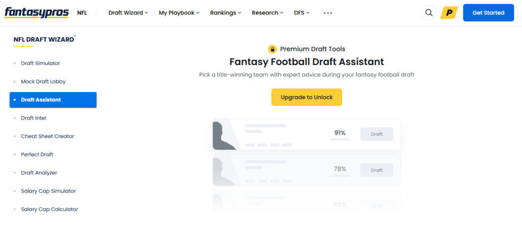 FantasyPros Draft Wizard & Assistant