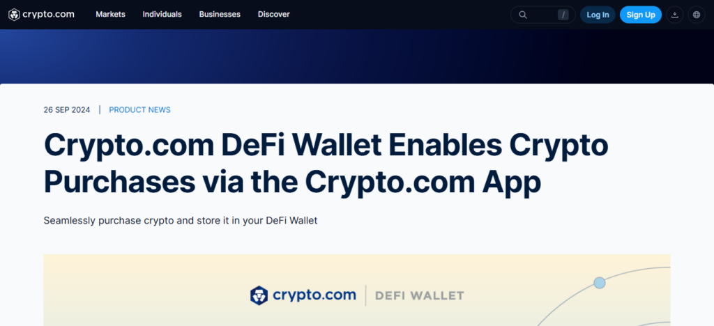 Crypto.com DeFi Wallet