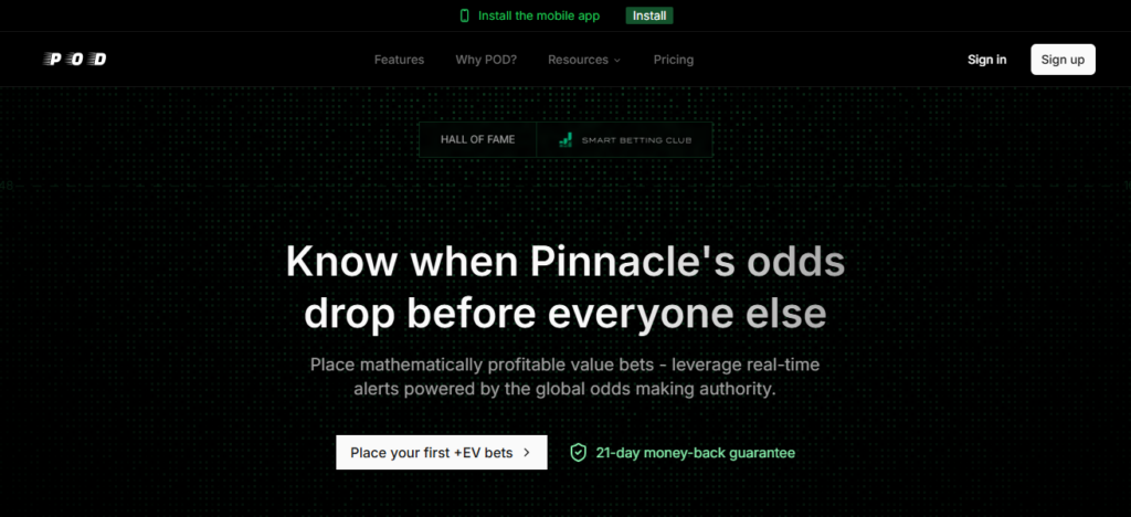 Pinnacle Odds Dropper
