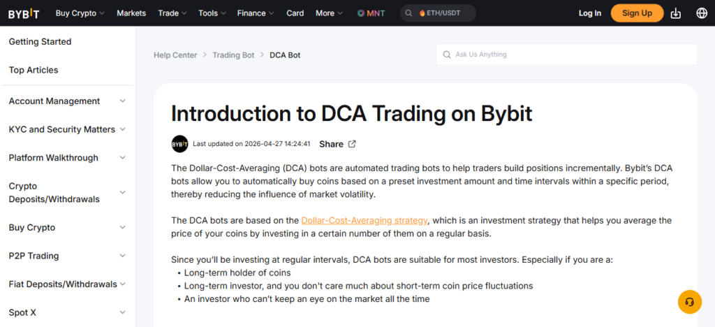 Bybit DCA Bot