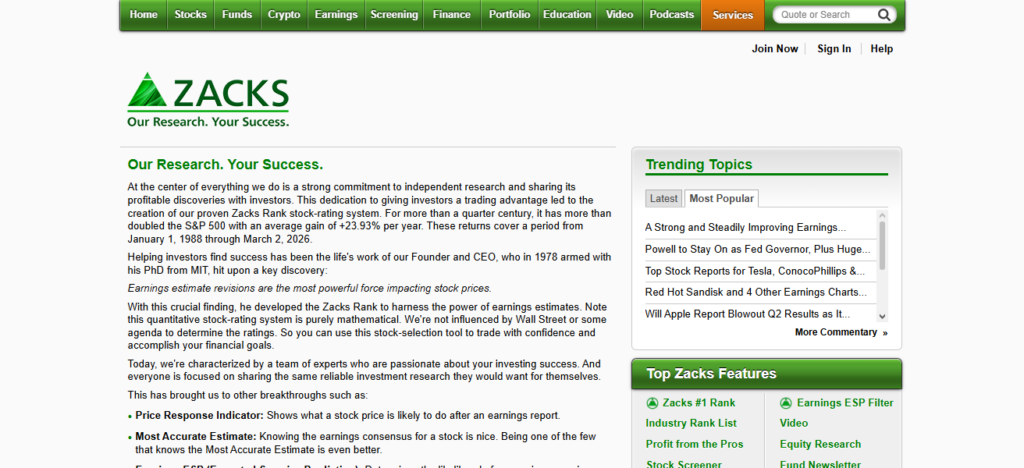 Zacks Investment Research