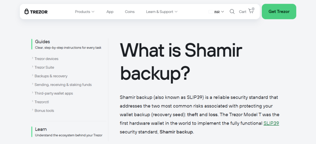 Trezor Safe 5 + Shamir Backup