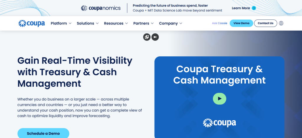 Coupa Treasury