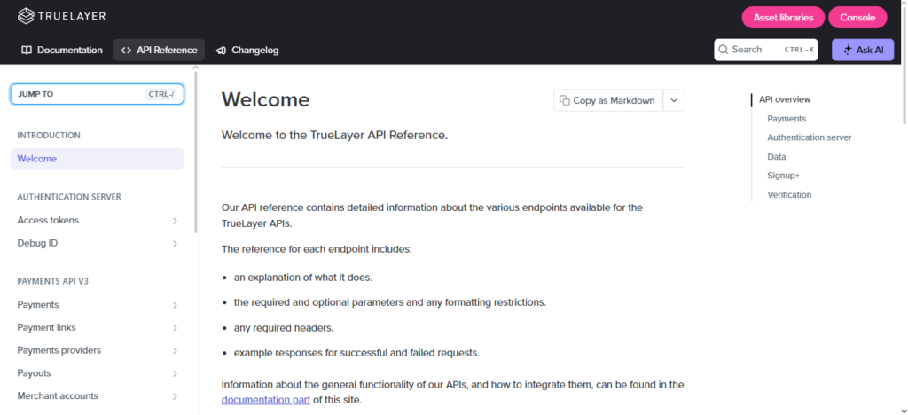 TrueLayer API
