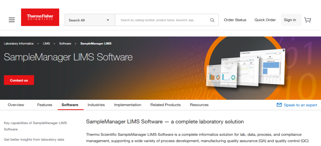 4. Thermo Fisher SampleManager