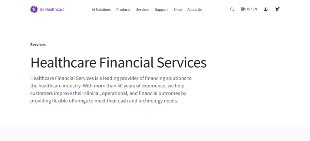 GE HealthCare Financial Services