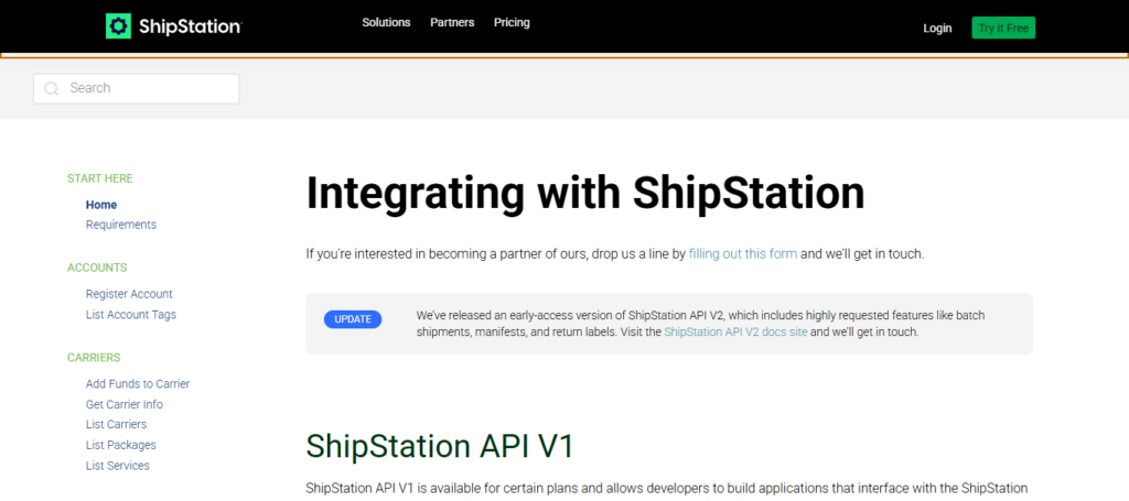 ShipStation API