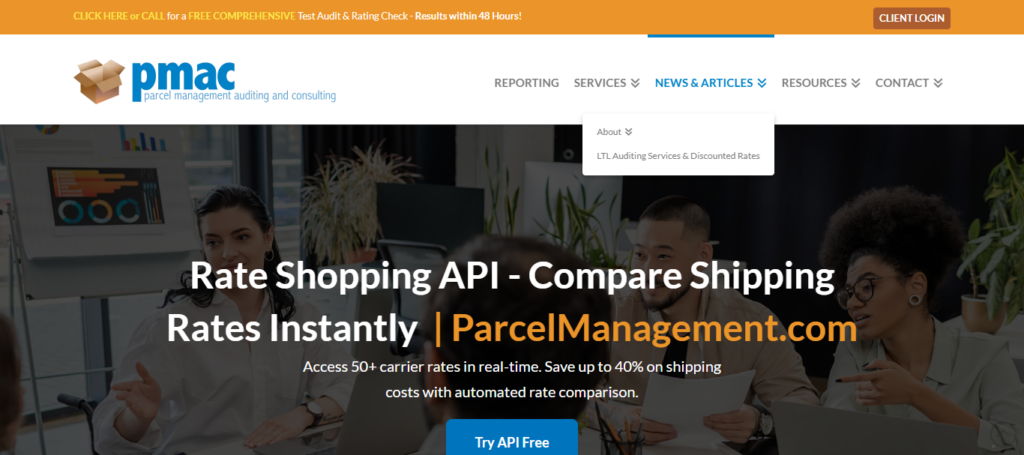 ParcelManagement Rate Shopping API